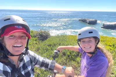 Santa Cruz en vélo électrique : Côte, quai et promenade