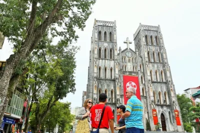 Step into hanoi’s soul with a morning tour—temple of literature, hoa lo prison, st joseph’s cathedral, lakeside tea & a steaming bowl of pho. includes pickup.