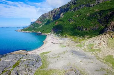 Mjelle Beach day hike from Bodø: Red sand & gemstones