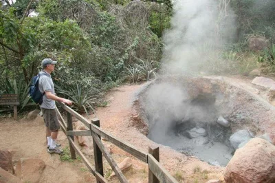 Feel the heat of rincon de la vieja’s volcanic trails, swim at oropendola waterfall, and soak in rio negro hot springs. includes pickup, lunch, and local guide.