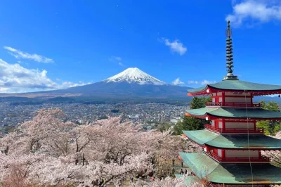 Descubre el lago kawaguchi en crucero, aprende a hacer fideos hōtō y disfruta de las mejores vistas del monte fuji con guía local y recogida en shinjuku.