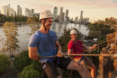 Feel the city hum beneath your feet as you abseil brisbane’s kangaroo point cliffs, guided by locals and equipped with everything you need. includes all gear.