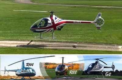 Lección de vuelo en helicóptero en Redhill Aerodrome con piloto