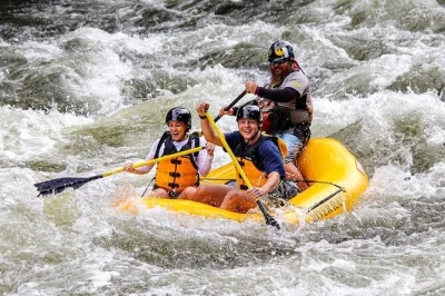 Feel the rush on the upper pigeon river with small-group rafting, expert guides, and all gear included—plus hot showers and changing rooms after your wild ride.