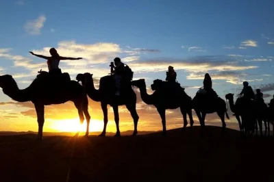 Feel the wind in the atlas mountains, explore ait benhaddou’s ancient walls, and ride camels at sunset on this marrakech to zagora desert tour with camp stay and meals.