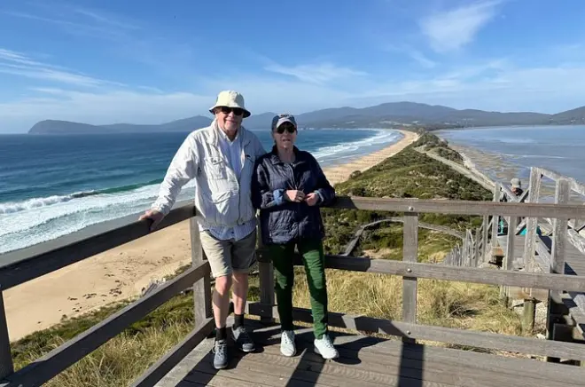Ilha Bruny privada com Ben Andrews: 4WD saindo de Hobart