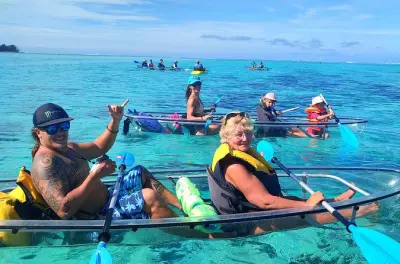 Snorkeling in Moorea's Lagoon: Transparent Kayak Excursion
