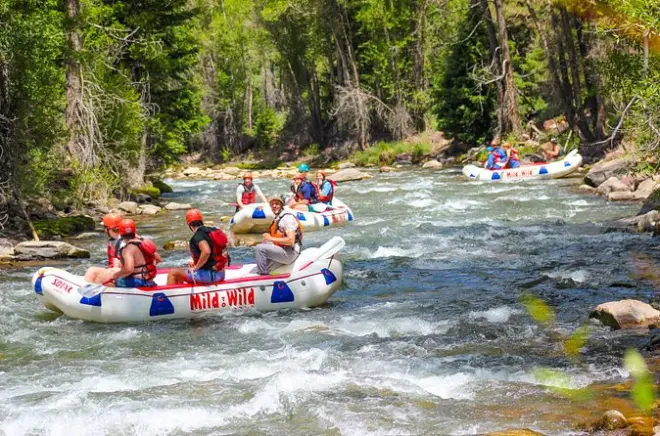 Rafting en el río San Miguel cerca de Telluride: Rápidos clase II
