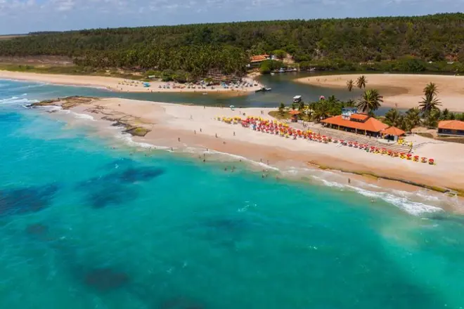 Playa Duas Barras y dunas Marape desde Maceió