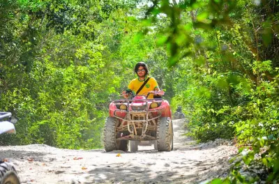 ATV Riding from Tulum: 8 kilometers through Akumal's cenotes
