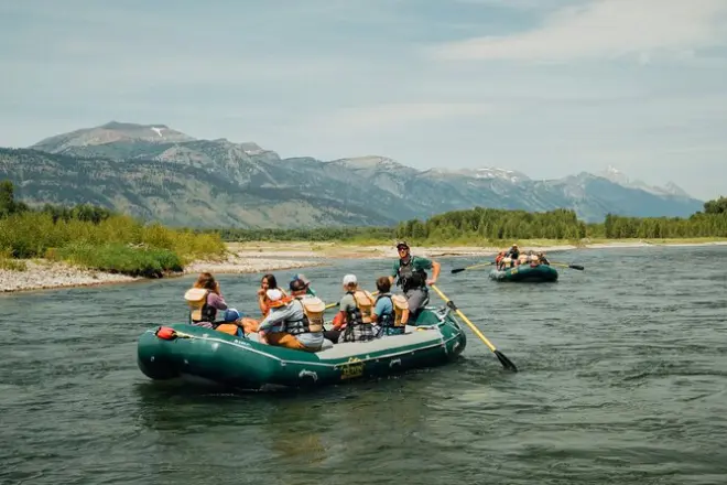 Flutuação de 21 km pelo rio Snake a partir de Jackson Hole