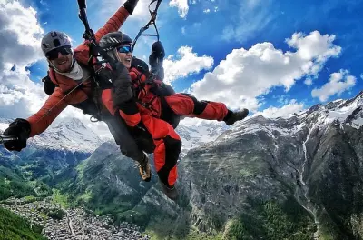 Paragliding in den Schweizer Alpen ab Chalais: 7–15 Minuten Flug