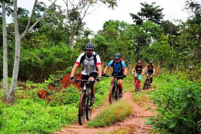 Scopri il lago vittoria con un tour in bici da kampala: gita in barca, sentieri tra i villaggi, snack ugandesi e relax sulla spiaggia con guida locale.