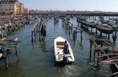 Passeio de barco na lagoa de Chioggia com fazendas de mariscos