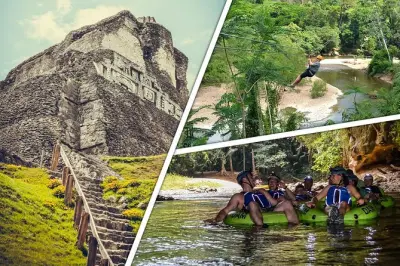 Ziplining bei Belize City: Xunantunich, Höhlen und Baumkronen
