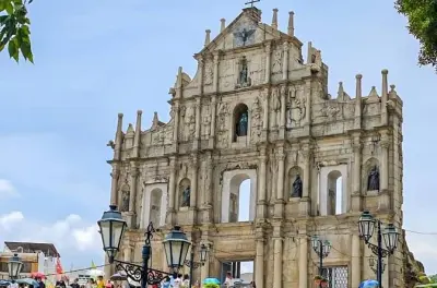Macau depuis Hong Kong : Ruines de Saint-Paul et temples