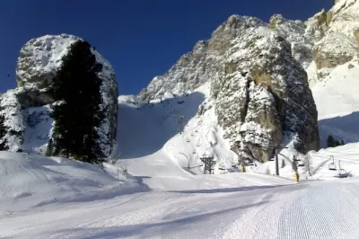 Tour de esquí en Tofana desde Cortina d'Ampezzo: Pista Olympia