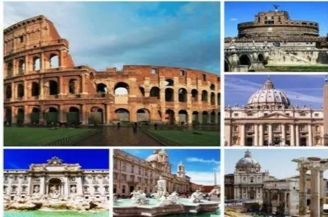 Rome depuis Civitavecchia : Colisée, fontaine de Trevi