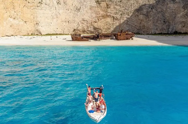Lancha rápida privada para Navagio e Blue Caves em Zakynthos
