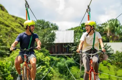 La Vallee des Couleurs tour: Suspended bridge adventure