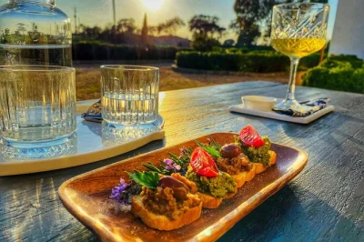 Sample three alentejo wines of your choice with traditional petiscos in a 19th-century mértola estate. includes garden tour, local hosts, and easy parking. book now.