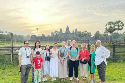 Wake up early for angkor wat’s sunrise, wander quiet temple corridors at bayon & ta prohm, and travel with a local guide—includes hotel pickup in siem reap.