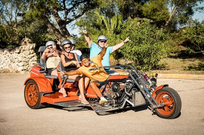 V8 trike a Mallorca: Montagne di Randa e costa est