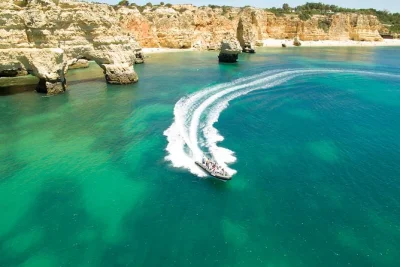 Feel the algarve’s wild coast on a boat tour from portimao, entering benagil cave, passing marinha beach and carvoeiro, with local guide and easy booking.