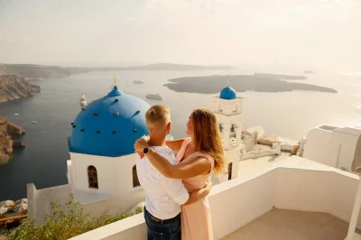 Capture your santorini trip with a personal photographer, custom photo route in oia or imerovigli, candid shots, and digital gallery. includes flexible planning.