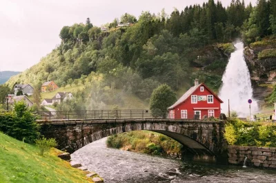 Wander bergen’s bryggen, walk behind steinsdalsfossen waterfall, taste norwegian waffles in a fjord village—all with easy pickup and a local guide.