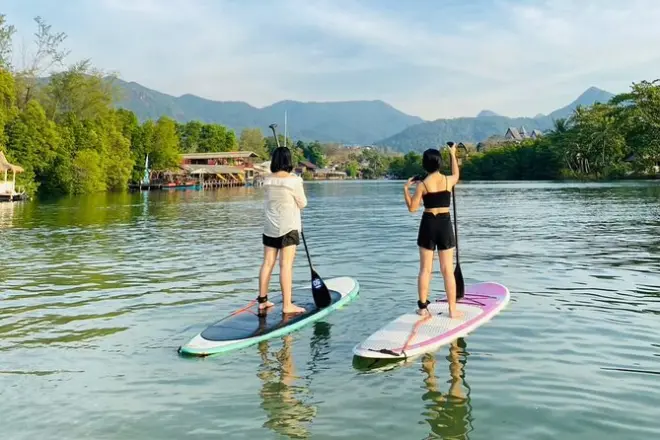 Klong Prao Fluss SUP auf Koh Chang mit Transfer, 1 oder 2 Stunden