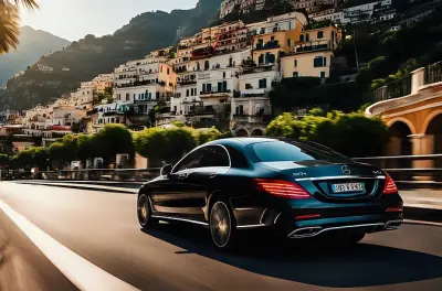 Transfert privé Naples Côte Amalfitaine en Mercedes avec chauffeur anglophone