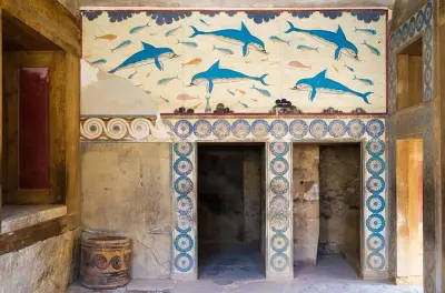 Entrada al palacio y sitio arqueológico de Knossos