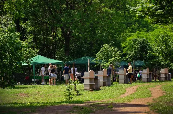Área de picnic com churrasqueira em Capranica: Traga sua grelha