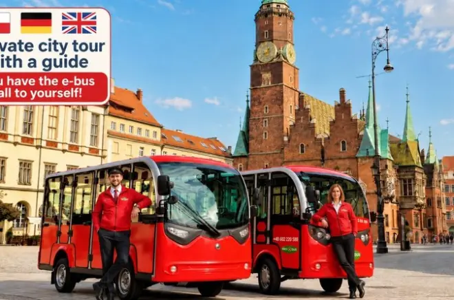 Tour por Wroclaw de e-bus: 2 horas, grupo pequeno