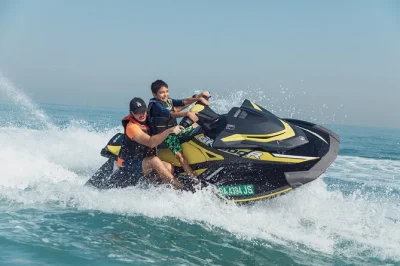 Feel the spray on a jet ski ride from dubai marina to burj al arab, with a local instructor, photos in front of the hotel, and bottled water included.