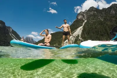 Stand-up-Paddeln am Predilsee: SUP auf dem Bergsee