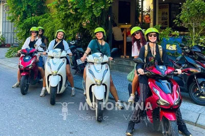 Ride from hue to hoi an by scooter, leave your bike anywhere in vietnam, and enjoy easy bag transfer. includes helmet, protection gear, maps, and 24/7 english support.