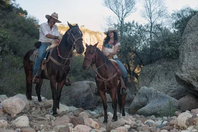 Bump along canyon trails near san miguel de allende on horseback, cross rivers, try rappelling cliffs, and share a ranch meal. includes pickup and riding lesson.