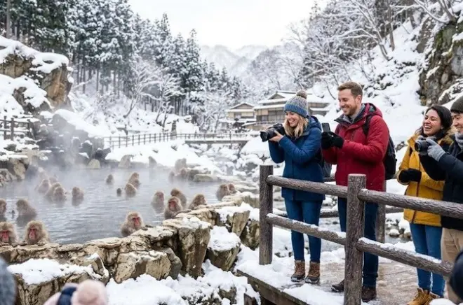 Schneeraffen & Obuse ab Nagano: Selbstgeführter Tagesausflug