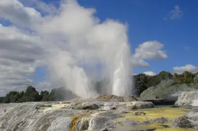 Waitomo Caves e Rotorua: Vaga-lumes e gêiser Pōhutu