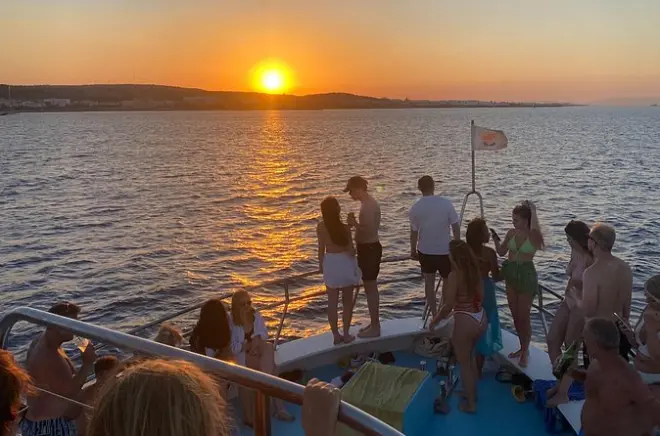 Sunset Boat Trip to Cape Greco and Blue Lagoon from Protaras