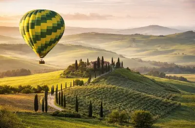 Mongolfiera su Val d'Orcia, Pienza e Montalcino