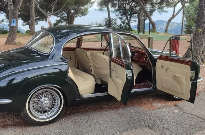 Private Fahrt im Jaguar MK2 ab Nizza entlang der Côte d’Azur