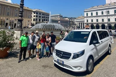 Start your day in genoa with a private transfer to portofino, enjoying coastal views, flexible stops, and a friendly local guide. includes pickup and return.