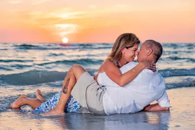 Fotos familiares al atardecer en Daytona Beach: Sesión profesional