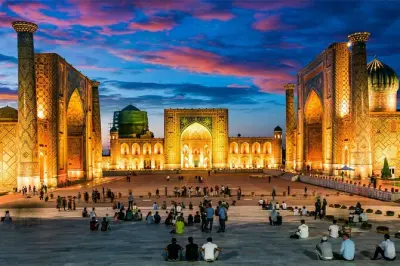 Uzbequistão 7 dias: Praça Registan, Samarkand e Tashkent