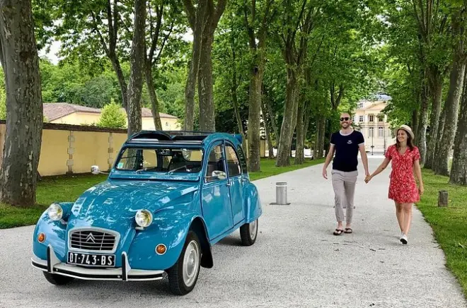 Tour de vinhos em Margaux no Citroën 2CV: Châteaux privados do Médoc