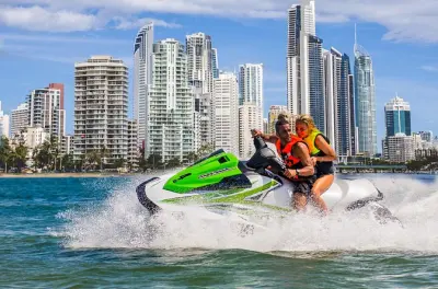Jet Ski to South Stradbroke Island: Tipplers Resort & Wildlife