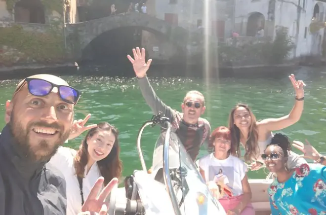 Lago di Como in barca di lusso con capitano privato, 1 ora
